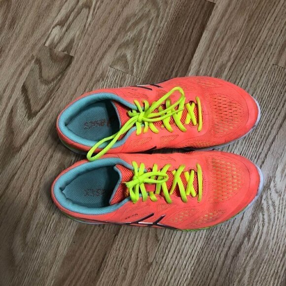 ASICS T583N Women’s Sneakers Sz 9 Orange - Picture 2 of 8